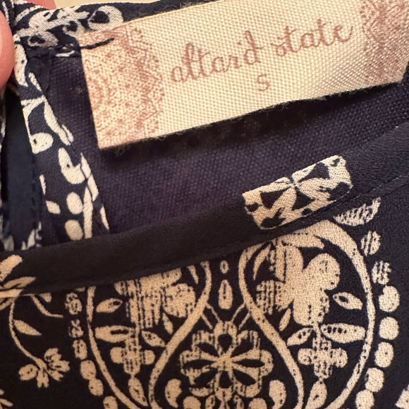 Altar'd State Navy and White Paisley Romper - Picture 4 of 4